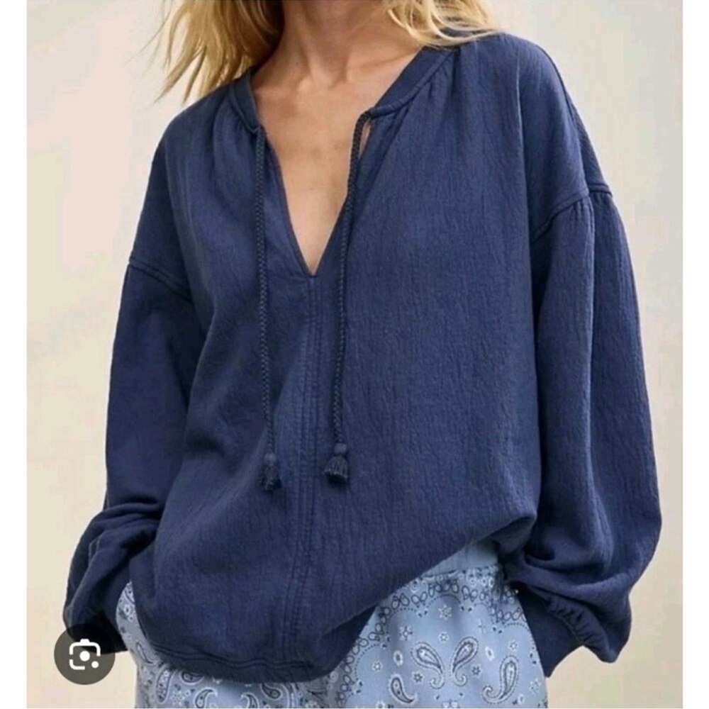 Aerie easy street textured oversized sweatshirt